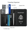 WALNEW RFID Passport Holder Cover Traveling Passport Case