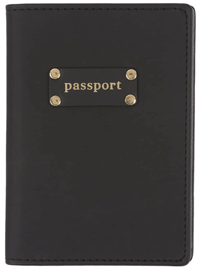 Eccolo Travel Passport Faux Leather Cover Case with Storage Pocket