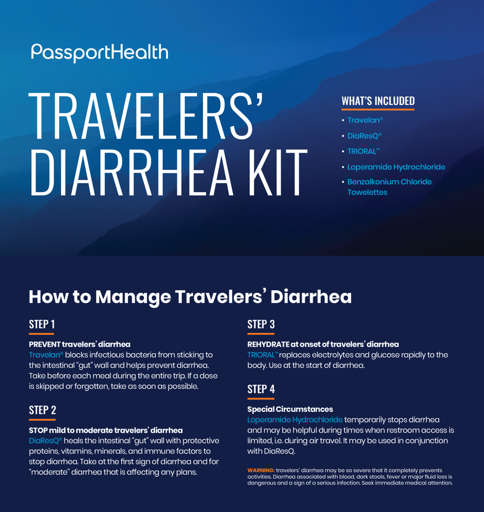travellers diarrhoea blood